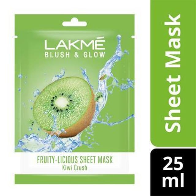LAKME BLUSH & GLOW KIWI SHEET MASK 25 ML