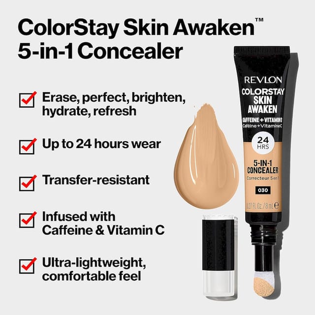 REVLON FAIR COLORSTAY SKIN AWAKEN 5-IN-1 CONCEALER 8 ML
