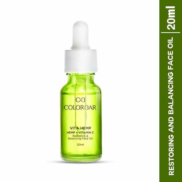 COLORBAR HEMP + VITAMIN C RESTORING & BALANCING FACE OIL 20ML