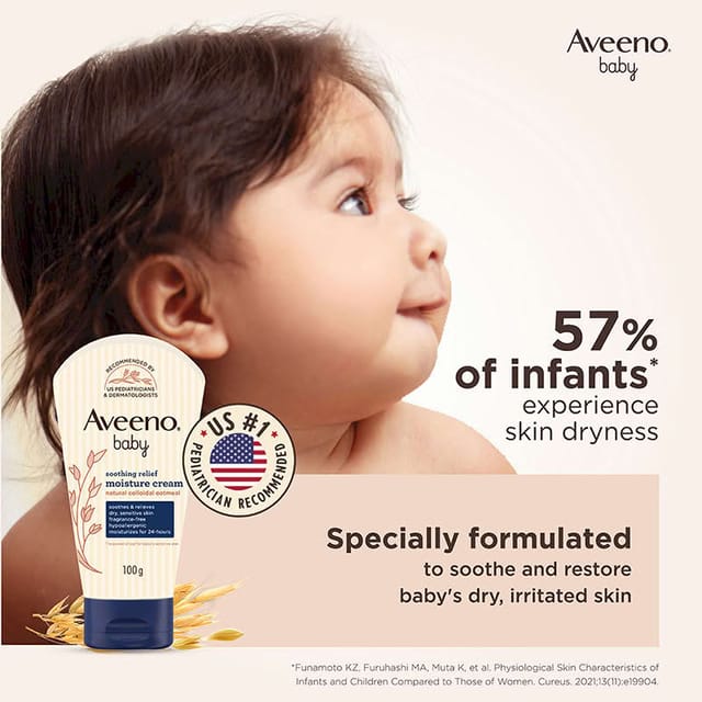AVEENO BABY SOOTHING RELIEF MOISTURE CREAM 100G