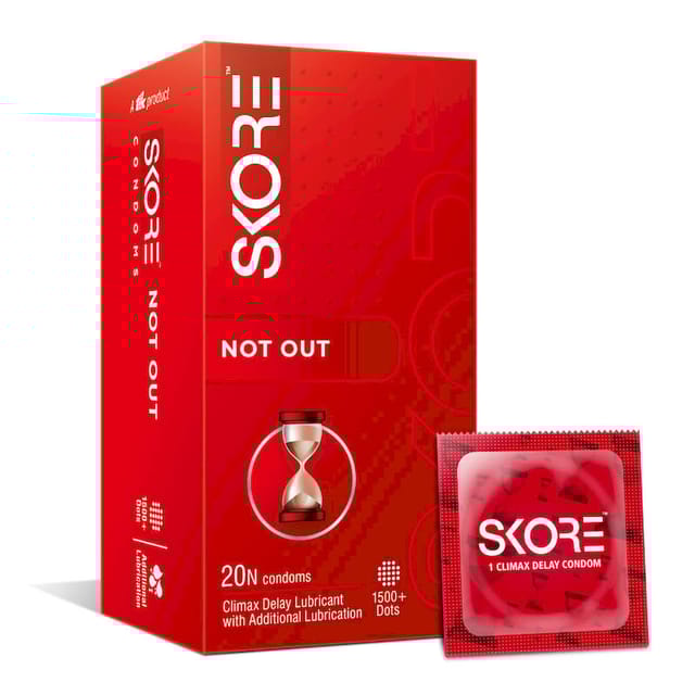 SKORE NOTOUT CONDOMS PACK OF 20