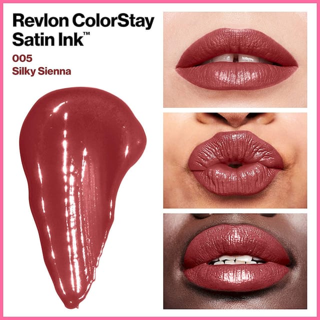 REVLON SILKY SIENNA COLORSTAY SATIN INK LIQUID LIPCOLOR 5 ML