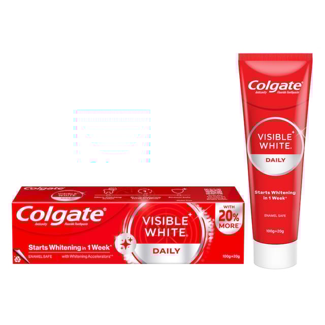 COLGATE VISIBLE WHITE TOOTHPASTE  100G