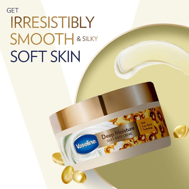 VASELINE DEEP MOISTURE BODY CREAM 200G