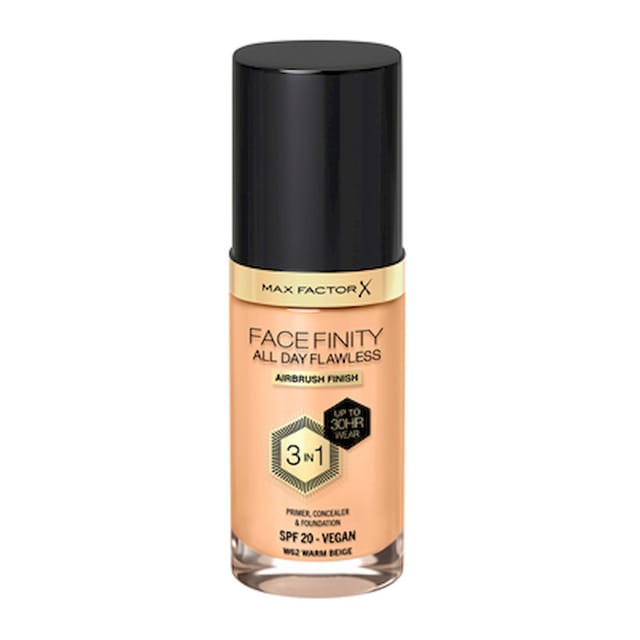 MAX FACTOR FACE FINITY ALL DAY FLAWLESS 3 IN 1 FOUNDATION - WARM BEIGE