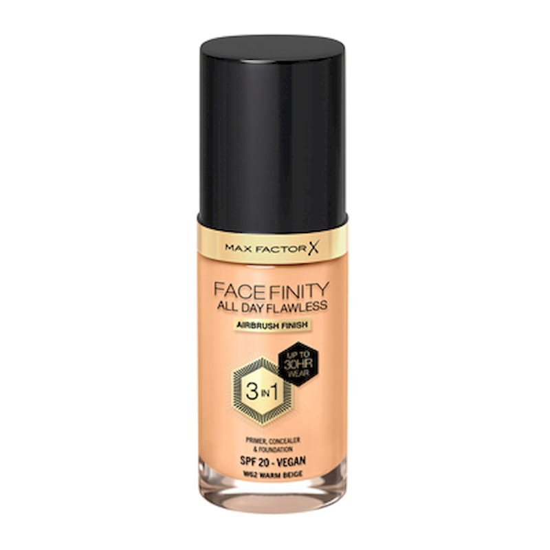 MAX FACTOR FACE FINITY ALL DAY FLAWLESS 3 IN 1 FOUNDATION - WARM BEIGE
