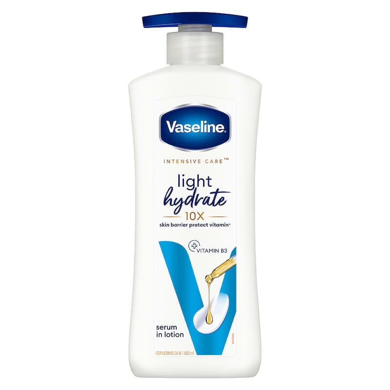 VASELINE LIGHT HYDRATE LOTION 400ML