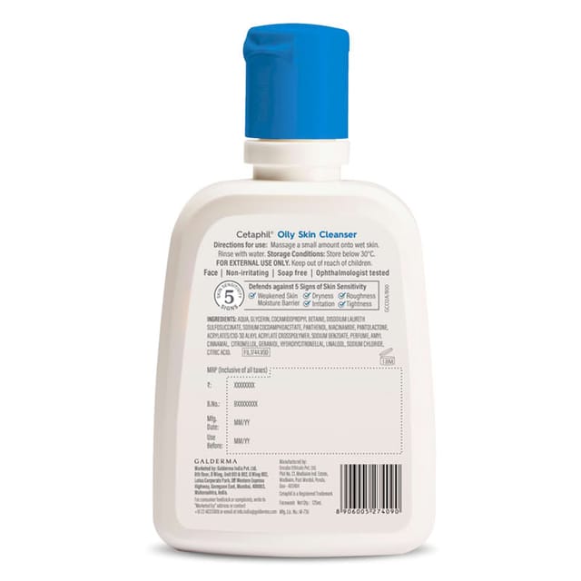 CETAPHIL OILY SKIN FACE WASH 125ML