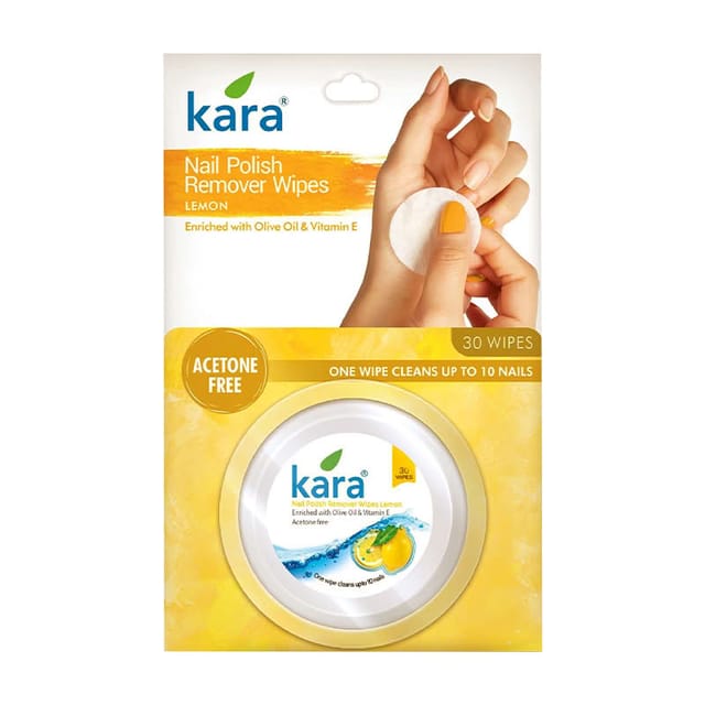 KARA WIPES NAIL POLISH REMOVER LEMON 30P