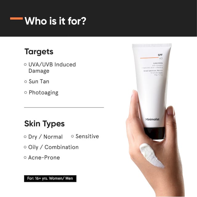 MINIMALIST SPF 60 SUNSCREEN WITH SILYMARIN 50G