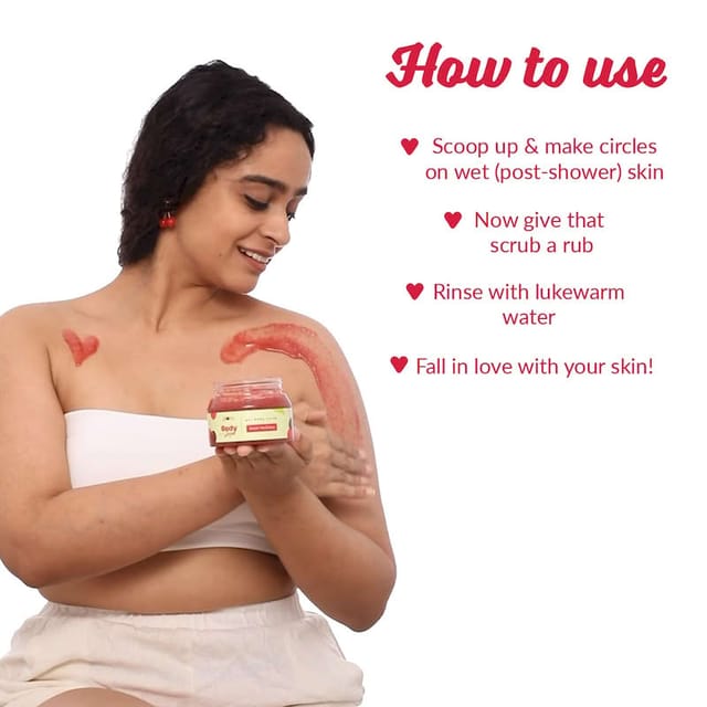 PLUM BODYLOVIN DRIVIN ME CHERRY GEL BODY SCRUB 200GM