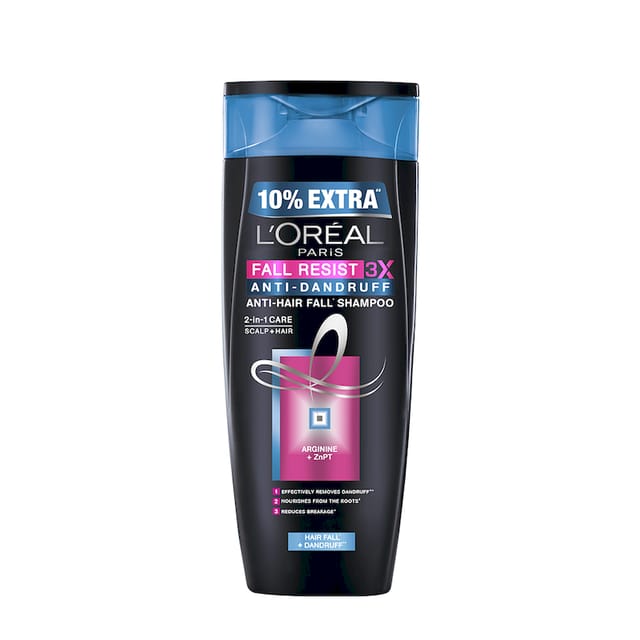 LOREAL PARIS FALL RESIST 3X ANTI DANDRUFF SHAMPOO 360ML