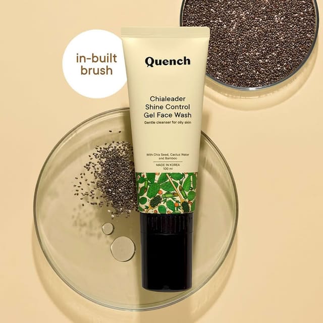 QUENCH CHIALEADER SHINE CONTROL GEL FACEWASH 100ML