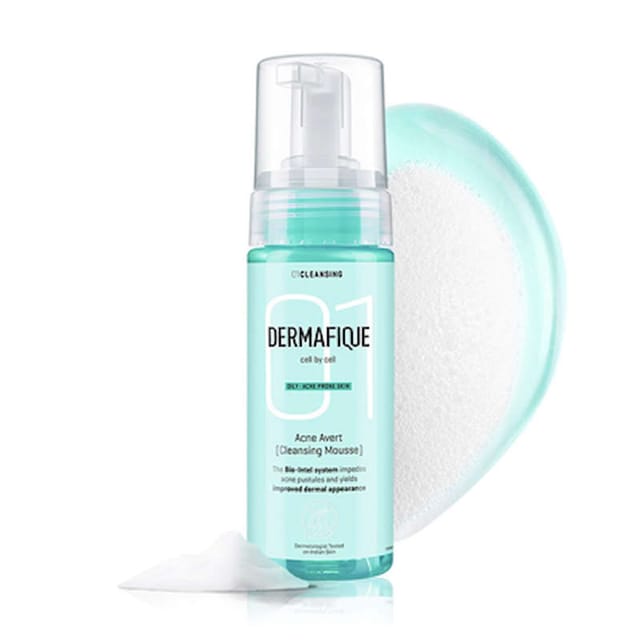 DERMAFIQUE ACNE AVERT CLEANSNG MOUS 150M