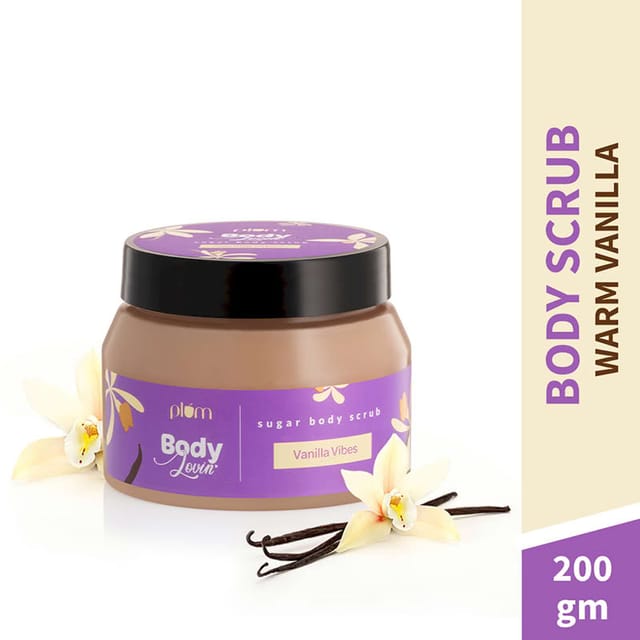 PLUM BODYLOVIN VANILLA VIBES SUGAR BODY SCRUB 200GM