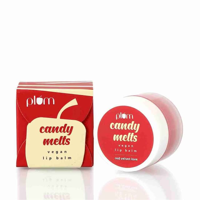 PLUM CANDY MELTS VEGAN LIP BALM RED VELVET LOVE 12GM
