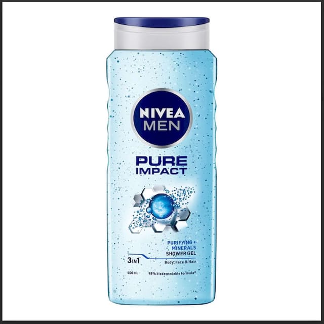 NIVEA MEN PURE IMPACT SHOWER GEL 500ML