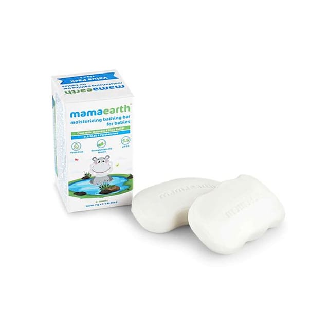MAMAEARTH MOISTURIZING BATHING BAR SOAP FOR BABIES PACK OF 2*75GM