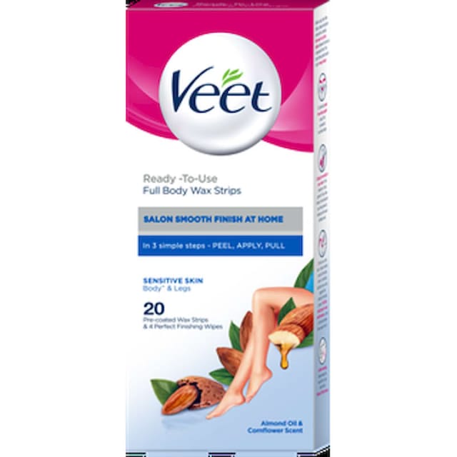 VEET WAX STRIPS FOR SENSITIVE SKIN 20S
