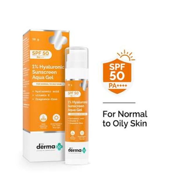 THE DERMA CO 1% SUNSCREEN AQUA GEL 50G