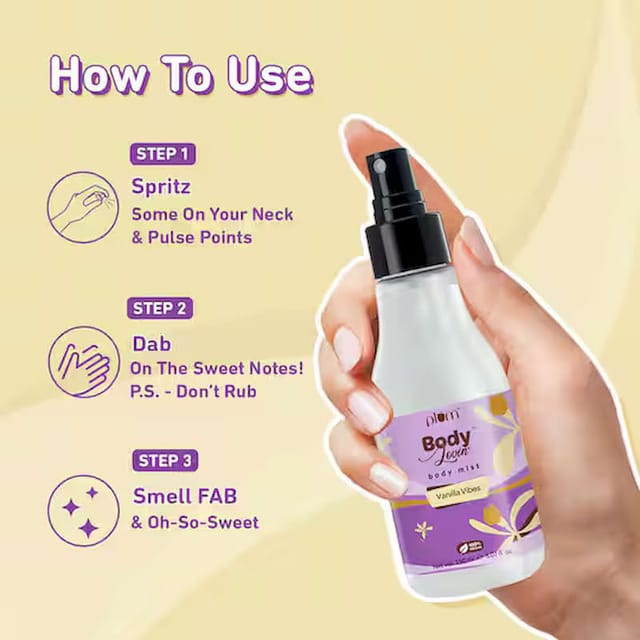 PLUM BODYLOVIN VANILLA VIBES BODY MIST 150ML