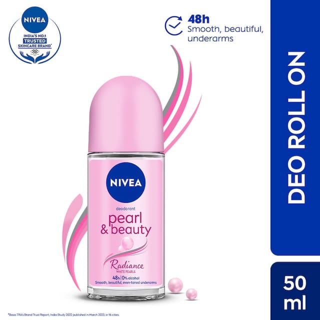 NIVEA PEARL AND BEAUTY ANTIPERSPIRANT ROLL ON 50ML