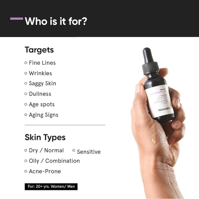 MINIMALIST RETINOL 0.3% FACE SERUM 30ML