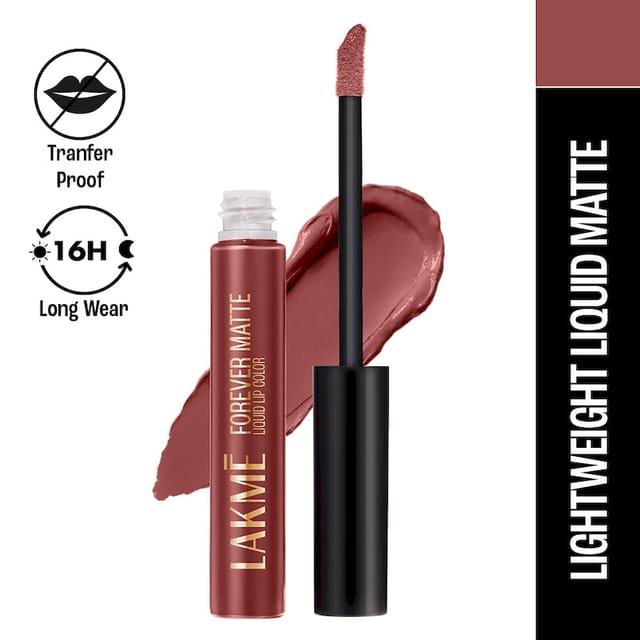 LAKME FOREVER MATTE LIQUID LIP 34 BROWN SHEER