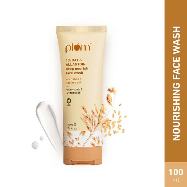 PLUM 1% OAT & ALLANTOIN DEEP NOURISH FACE WASH 100 ML