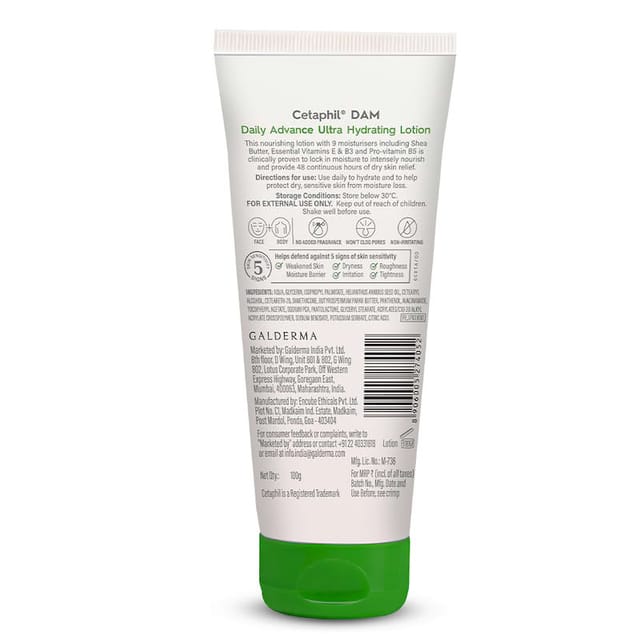 CETAPHIL DAM ULTRA HYDRATING LOTION 100G