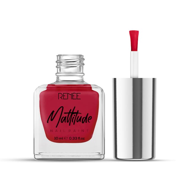 RENEE MATTITUDE NAIL PAINT- SALSA RED 10ML