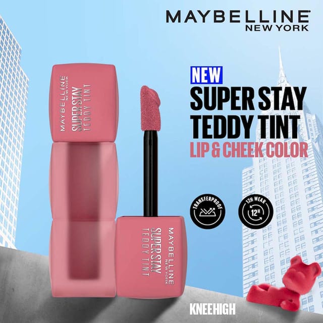 MAYBELLINE NEW YORK SUPERSTAY TEDDY TINT LIP AND CHEEK COLOR KNEE HIGH 5ML