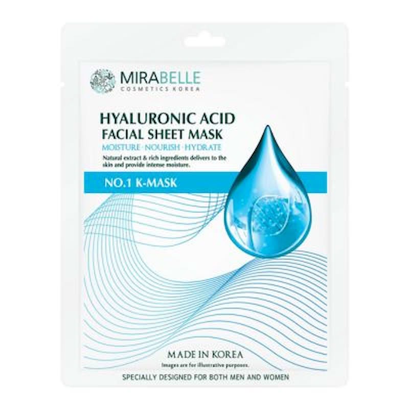 MIRABELLE HYALURONIC ACID FACIAL SHEET MASK