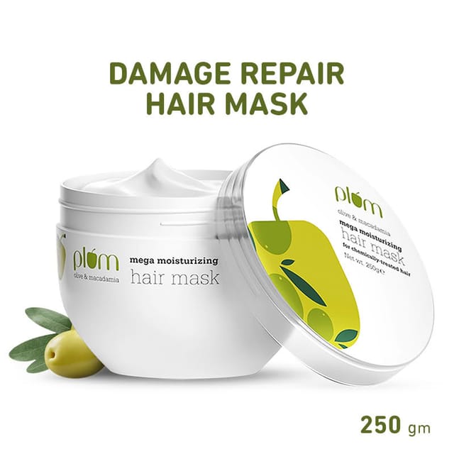 PLUM OLIVE AND MACADAMIA MEGA MOISTURIZING HAIR MASK 250GM