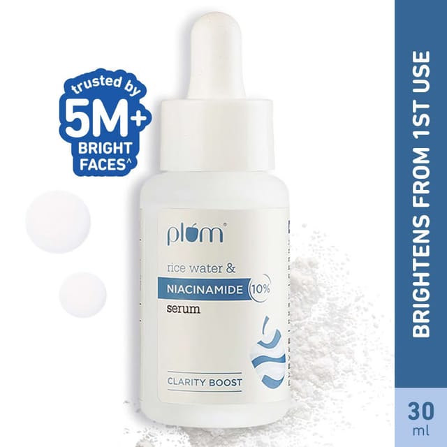 PLUM RICE WATER AND 10% NIACINAMIDE SERUM 30ML