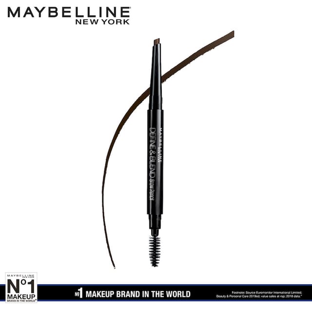 MAYBELLINE NEW YORK DEFINE & BLEND BROW PENCIL GREY BROWN BROW 0.16G