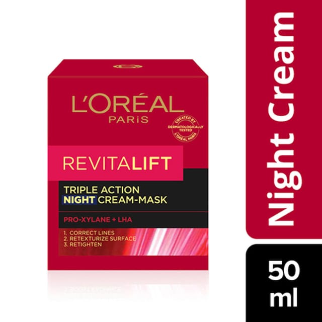 LOREAL PARIS REVITALIFT TRIPLE ACTION NIGHT CREAM MASK 50ML