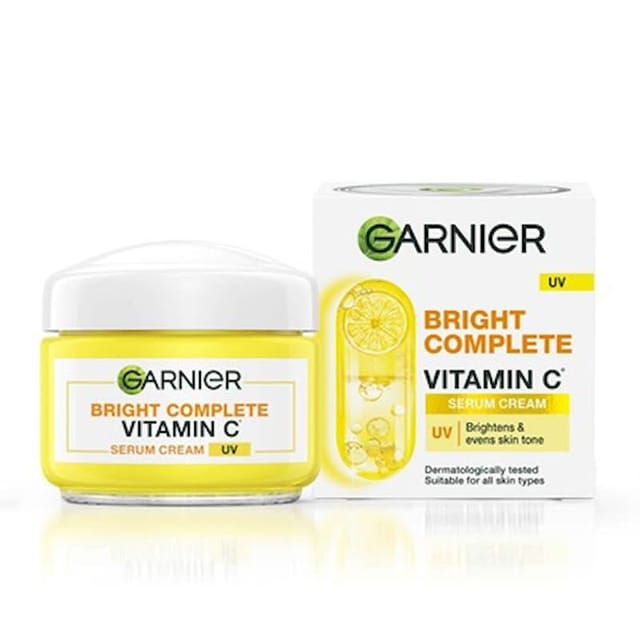 GARNIER BRIGHT COMPLETE VITAMIN C UV SERUM CREAM 45G