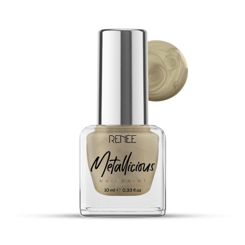 RENEE METALLICIOUS NAIL PAINT- VEGAS GOLD 10ML