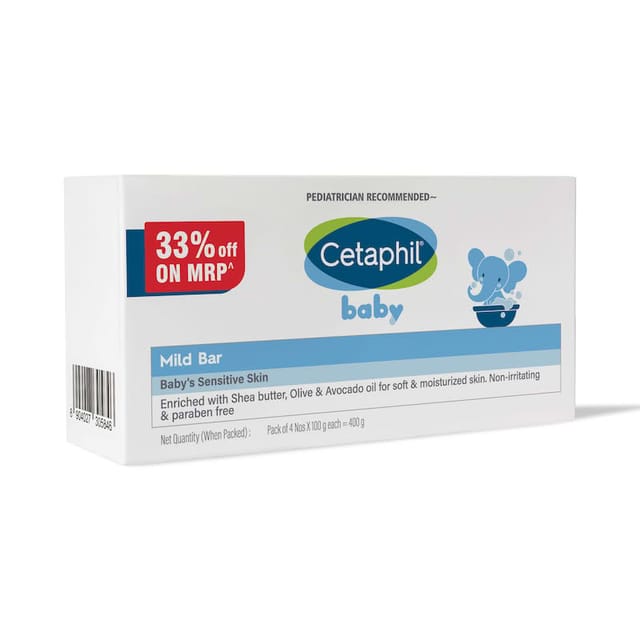 CETAPHIL MILD BABY BAR 4*100 GM