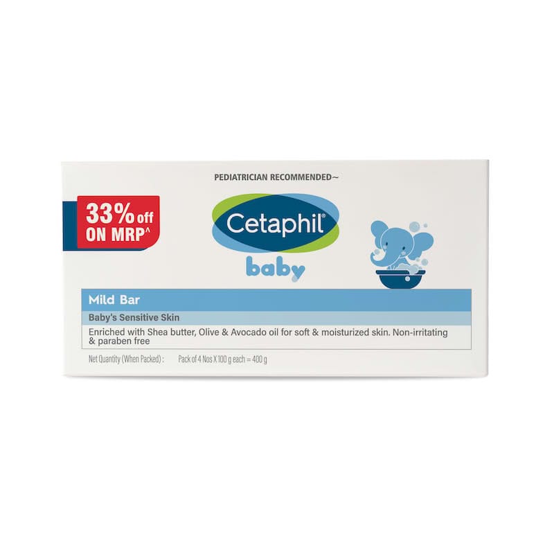 CETAPHIL MILD BABY BAR 4*100 GM