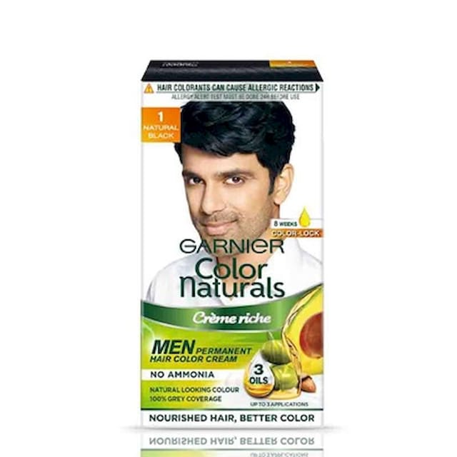 GARNIER COLOR NATURALS HAIR COLOUR FOR MEN NATURAL BLACK 1
