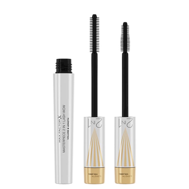 MAX FACTOR MASTERPIECE 2 IN 2 LASH WOW VOLUME & LENGTH MASCARA - BLACK