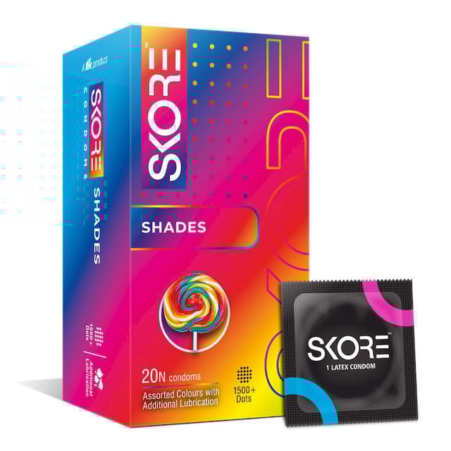 SKORE SHADES CONDOMS PACK OF 20