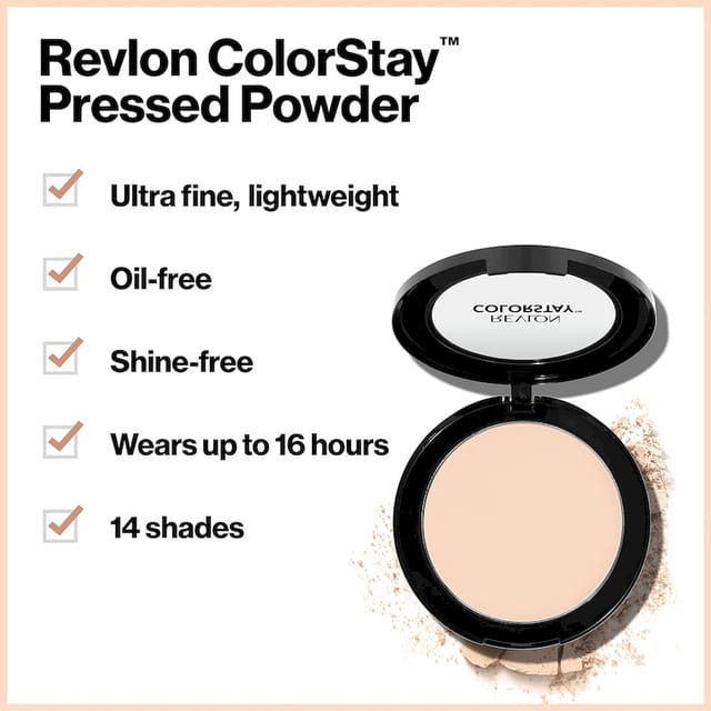 REVLON MEDIUM COLORSTAY PRESSED POWDER 8.4 GM NEW
