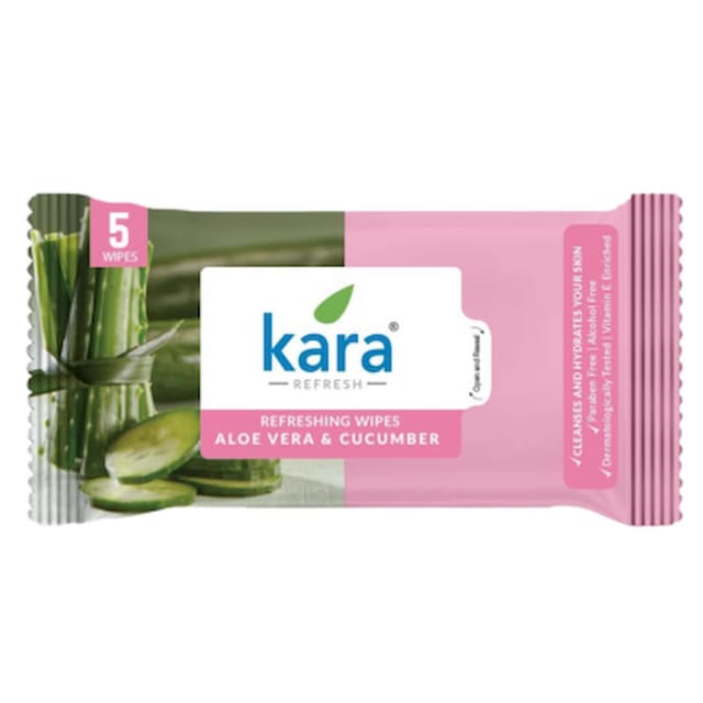 KARA FACE WIPES REFRESH ALOE CUCU 5P
