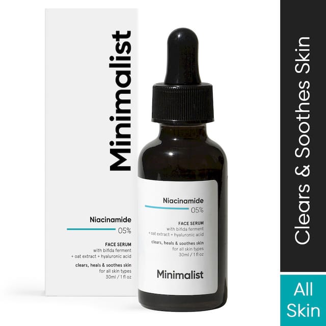 MINIMALIST NIACINAMIDE 5% + HA FACE SERUM 30ML