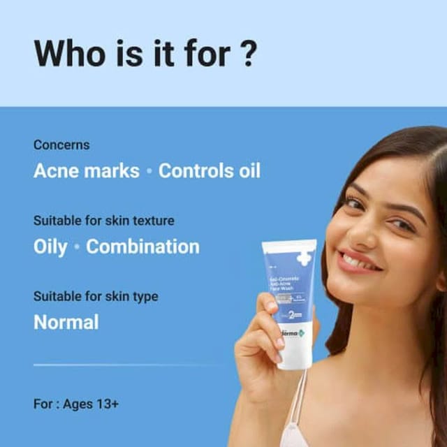 THE DERMA CO SALI-CINAMIDE ANTI-ACNE FACE WASH 80ML
