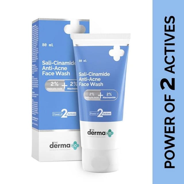 THE DERMA CO SALI-CINAMIDE ANTI-ACNE FACE WASH 80ML