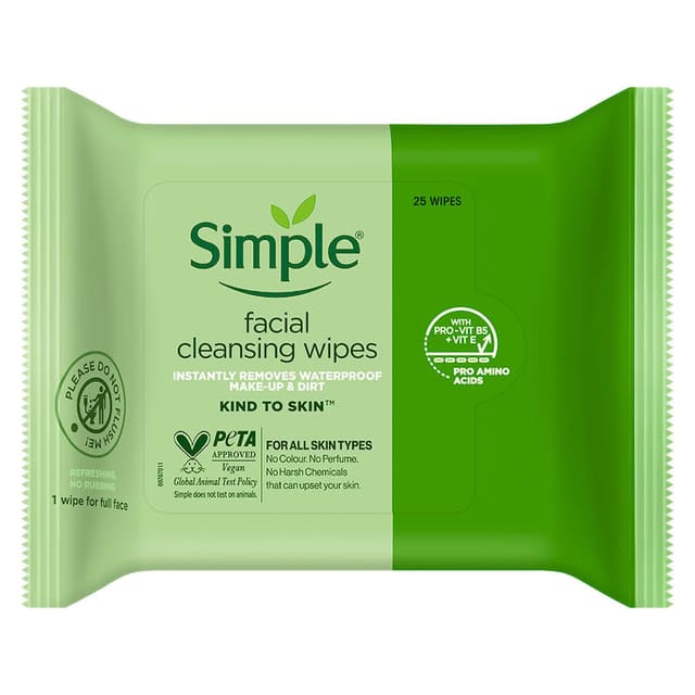 SIMPLE SKIN CLEANSING FACIAL WIPES